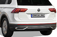Накладки имитация выхлопных насадок 2020-2024 (3 шт, нерж) OmsaLine - Итальянская нержавейка для Volkswagen