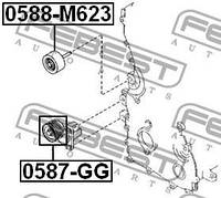 Ролик натяжителя FORD FOCUS / FORD ECOSPORT / FORD B-MAX (JK) 2004-2020 г.