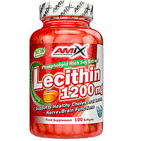 Лецитин для спорта Amix Nutrition Lecithin 1200 mg 100 Softgels EJ, код: 7911142