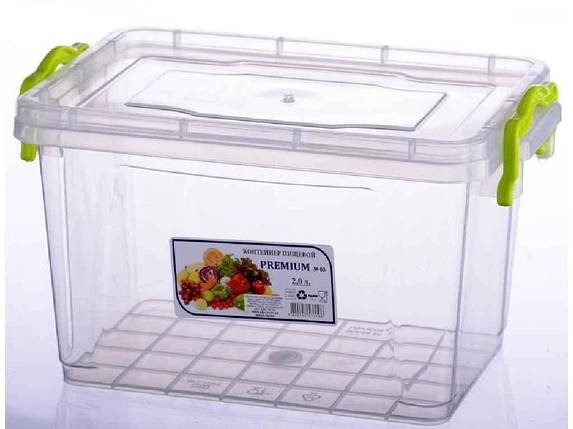 Контейнер пластиковий 2,0л Premium №03 високий ТМ AL-PLASTIK FG, фото 1