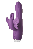 Вібратор для точки G та з відростком метеликом для клітора фіолетового кольору Dream Toys Кайф