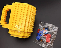 Чашка Лего Кружка Lego 350мл Yellow + Подарок НожКредитка