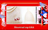 Менструальная чаша Kikii, 100% высококачественный медицинский силикон, ЭкоПродукт с мешочком (Hand Made).