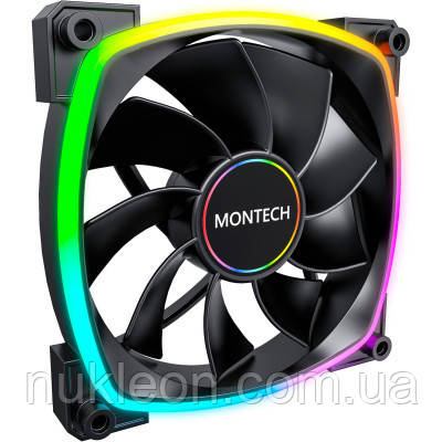 Популярний! Кулер до корпусу MONTECH RX140 PWM BLACK - Краща якість тільки на Nukleon.com.ua