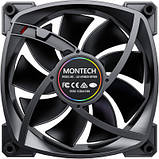 Популярний! Кулер до корпусу MONTECH RX140 PWM BLACK - Краща якість тільки на Nukleon.com.ua, фото 5