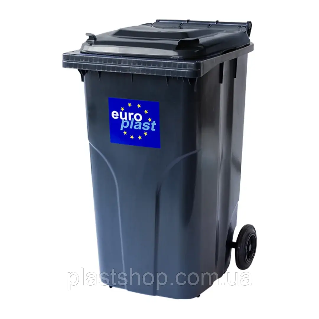 Мусорный бак Europlast пластиковый объем 240 л - купить по лучшей цене ...