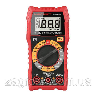Promo Ціна! Цифровий мультиметр Habotest HT108L DC600V/10A, AC600V (HT108L) - тільки на ZaGrosh.com.ua, фото 1