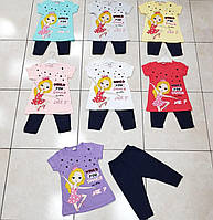 Комплект для дівчаток капрі+футболка (5-8 р.) (DK24/01)
