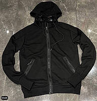C.P. Company мужская худи черная с очками в капюшоне модный молодежный свитер кофта Си Пи Компани