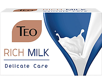 Мыло туалетное TEO Milk Rich Delicate Care 90г - нежное очищение и увлажнение, защита кожи, бережный уход