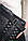 Месенджер шкіряний Philipp Plein чорний, маленькі шестикутники, фото 4