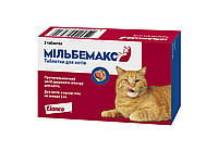 Таблетки Novartis Мильбемакс для кошек антигельминтные 2 т 11021 SC, код: 8249156