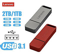 Флешки USB Lenovo 2 TB USB 3.1 + подарунок два перехідники Type-C та мікро USB