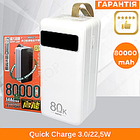 Портативний павербанк REMAX 80000 mAh Повербанк зі швидким заряджанням powerbank для смартфона ноутбука Павербанк