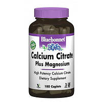 Мультиминеральный комплекс Bluebonnet Nutrition Calcium Citrate Plus Magnesium 180 Caplets ST, код: 7682838