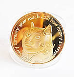 Монета сувенірна Eurs Dogecoin DOGE Золотий колір (DOGE-G) SC, код: 8150796, фото 3