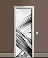 Наклейка на дверь Zatarga «Чистые окна» 650х2000 мм виниловая 3Д наклейка декор самоклеящаяся UK, код: 6511922