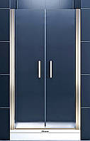 Душові двері в нішу Shower Relax 90x190 см двостулкові розпашні матове безпечне скло 6мм