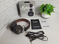 Накладные наушники Marshall Major IV Bluetooth Black / Наушники Маршал Майор блютус TWS с качественным звуком Коричневый