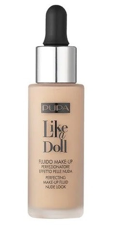 Рідка тональна основа Pupa Like a Doll Perfecting Make-up Fluid Nude Look 10, 30 мл, фото 1