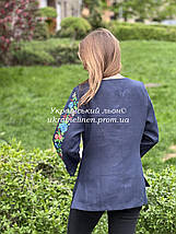Блуза Сільвія темно-синя, фото 3