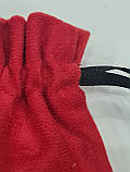 Мішок 10*12 см. червоний велюр, фото 2