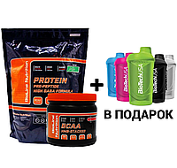 Акция: Протеин, 2 кг + BCAA 2:1:1 0,5 кг. + Шейкер в подарок! Bioline Nutrition Карамель