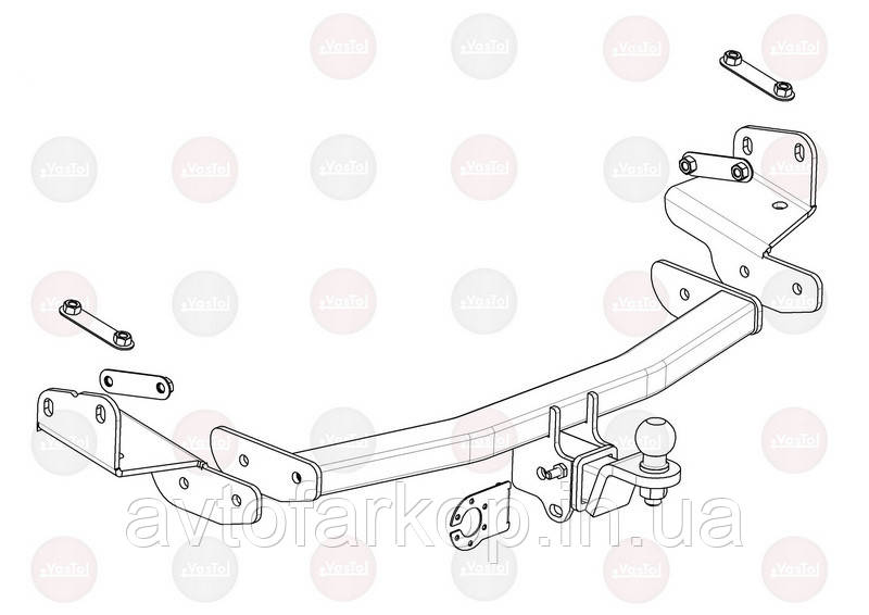 Фаркоп Fiat Freemont (2011-)(фаркоп Фіат Фрімонт) VasTol