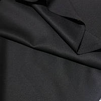 Ткань костюмная стрейч черная лоскут