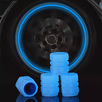 Светодиодный неоновый колпачок для колеса, светящее колесо, неоновый колпачок на колесо, цвет синий