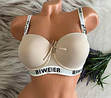 Бюстгальтер гладкий анжеліка з корректором чашка C 5 кольорів, фото 2