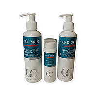 Базовий набір із Пробіотиками для догляду за шкірою обличчя Cure Skin