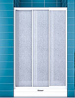 Душові двері в нішу Shower Platon 120x180 пластикові розсувні двері для душу матові трисекційні