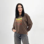 Демісезонний жіночий світшот з принтом "California" Батал, фото 9