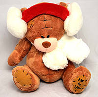 Іграшка "Ведмедик" у навушниках (плюшевий) 19 см., 3 види