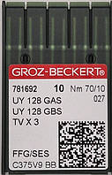 Иглы Groz-Beckert UY128 GAS №70 SES