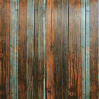 Самоклеючі 3д панелі сіро-коричневе дерево 700x700x6,5мм SW-00000249