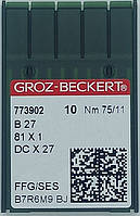 Иглы Groz-Beckert DC*27 №75 SES