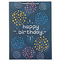 Подарочные пакеты "Birthday " (31х42 см) плотный картон (упаковка 12 шт.) 4 дизайна