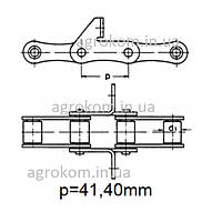 Ланцюг елеваторна S45 відстань отворів 52 мм