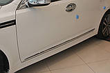 Молдинги дверей хромовані KIA Optima K5 2010-2014 (Autoclover/Південна Корея), фото 8