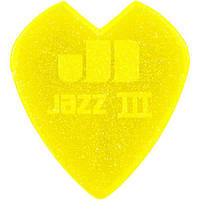 Медиатор Dunlop 47RKH3NYS Kirk Hammett Jazz III Yellow Sparkle Nylon 1.38 mm