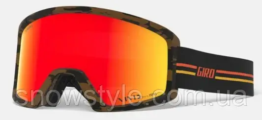Гірськолижна маска Giro Blok GP Black Orange Vivid Ember S2, фото 1