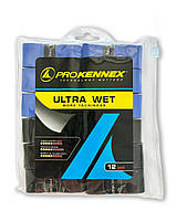 Комплект намоток на ракетку ProKennex Ultra Wet Over Grip 12 шт Синий-Черный (AYGP1803-BB)