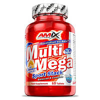 Витаминно-минеральный комплекс для спорта Amix Nutrition MultiMega Stack 60 Tabs PS, код: 7911145