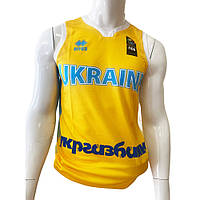 Майка мужская ERREA сборная Украины по баскетболу оригинал желтый-голубой-белый S (8051318166690)