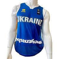 Майка мужская ERREA сборная Украины по баскетболу оригинал голубой-желтый-белый L (8051976546445)