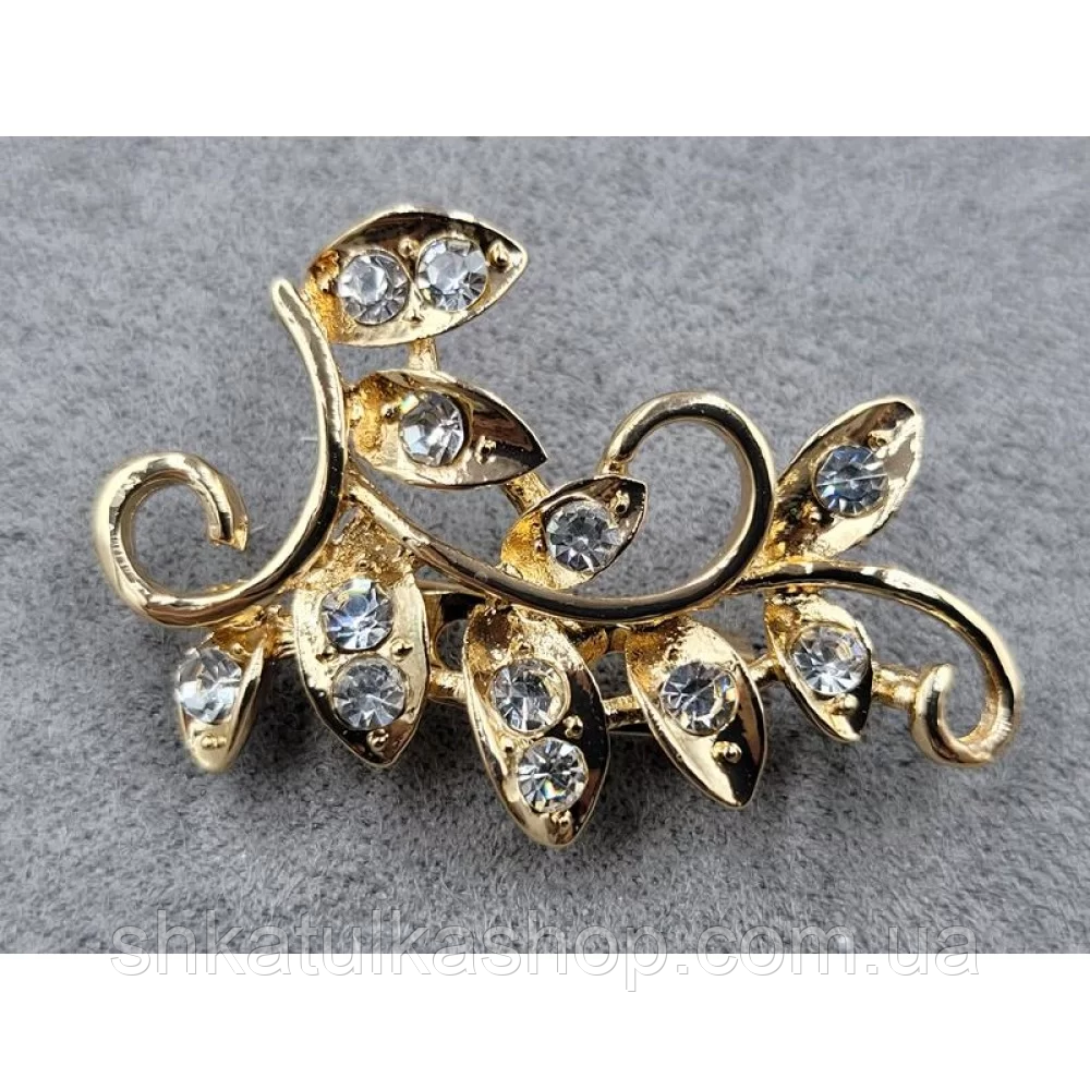 Брош 20*40мм, колір золото, фото 1