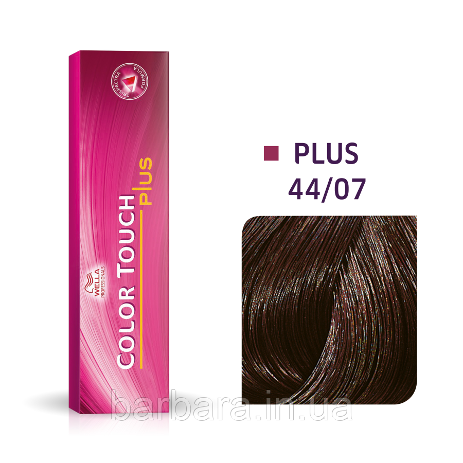 44/07 Фарба Колорач Плюс Wella Color Touch Plus 44/07 сакура для волосся