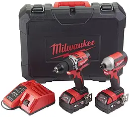 Набір акумуляторних інструментів Milwaukee M18 CBLPP2A-402C (комплект)